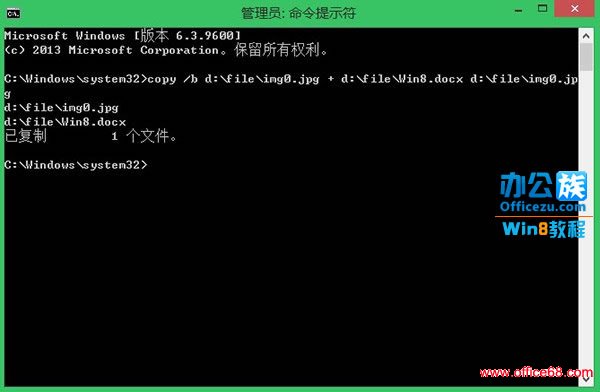 Windows8系统终极隐藏方法：将文件存到图片中