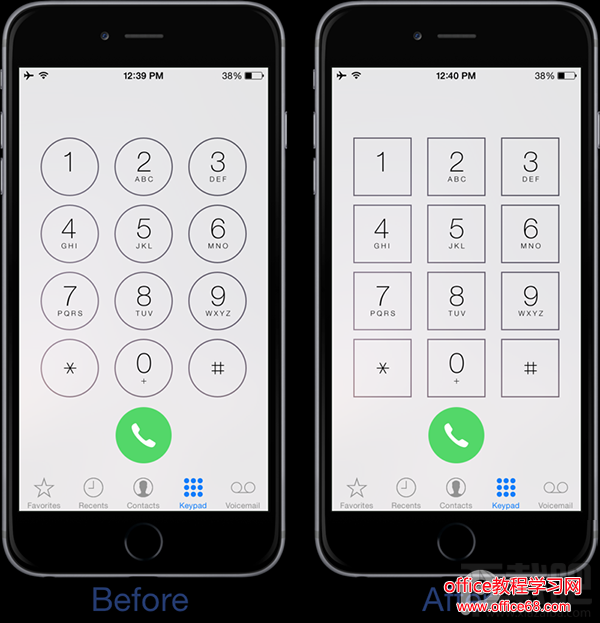 越狱iOS9后让iPhone拨号键盘大变样