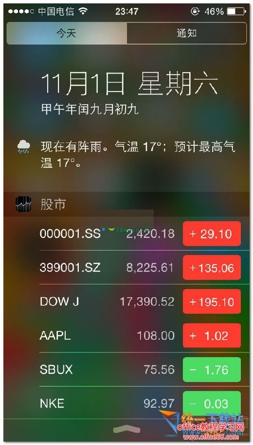 ios10股市通知怎么取消