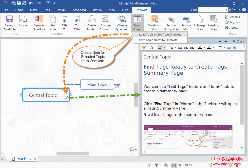 Load Topics Notes from OneNote“ֱʼм”