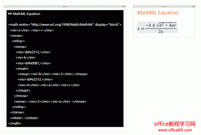 Markdown MathML ʽ