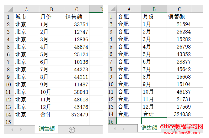 Excel跨工作簿提取数据excel不同工作簿数据汇总 Office教程学习网