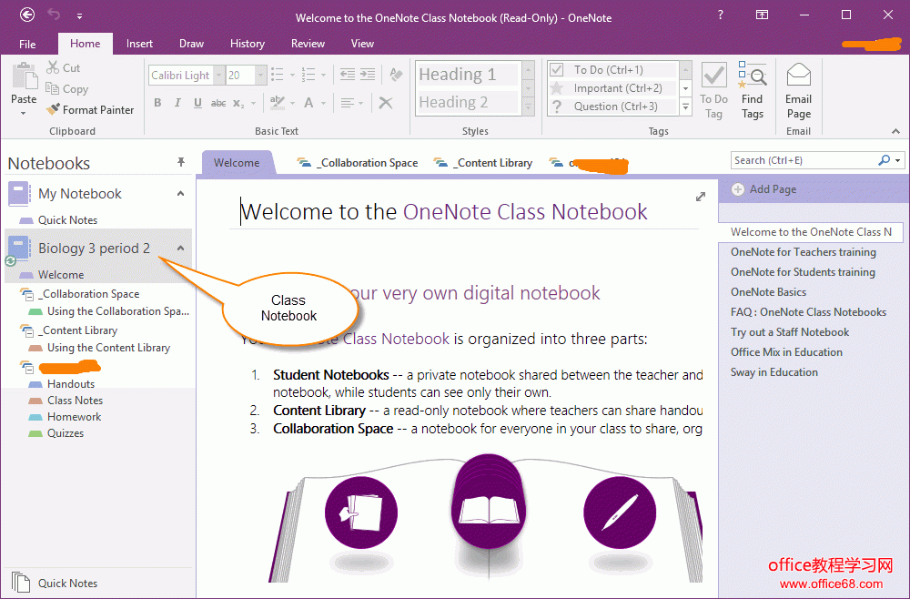 һѧ OneNote ñʼǱ