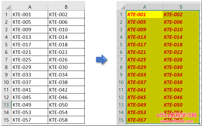 doc copy cell format 2