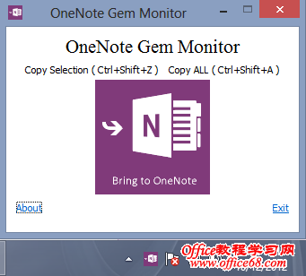 OneNote Gem Monitor