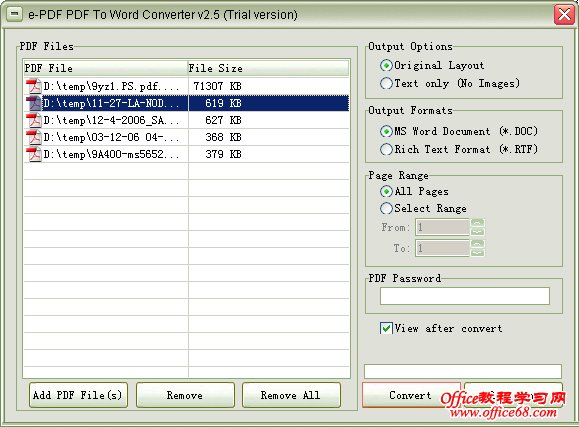 e-PDF To Word Converter