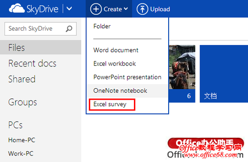 Excel SurveyʾʽSkyDrive 