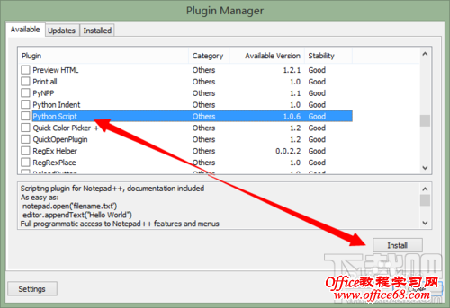 Notepad++ΰװPythonNotepad++