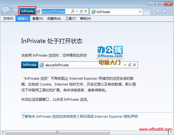 Internet ExplorerInPrivate˽ģʽ