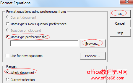 format equation